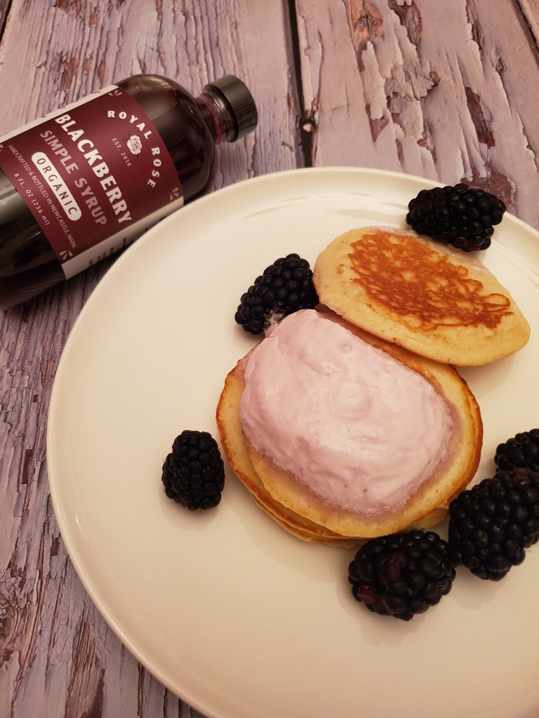 Blackberry Whipped Cream