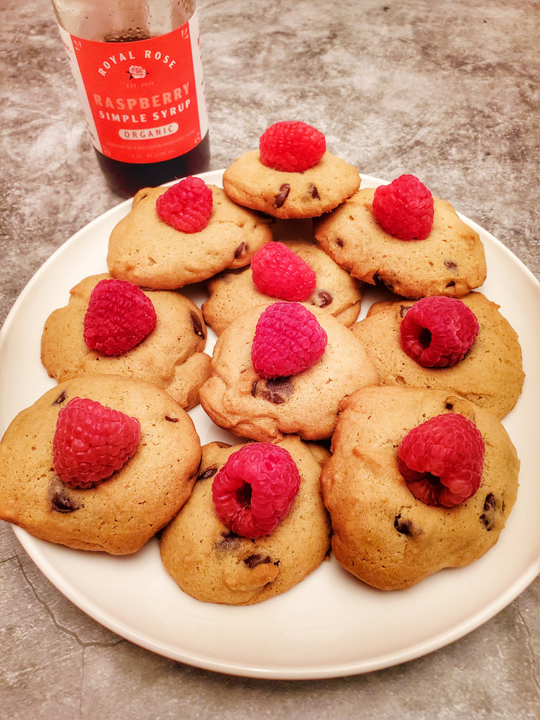 Royal Raspberry Chocolate Chip Cookies