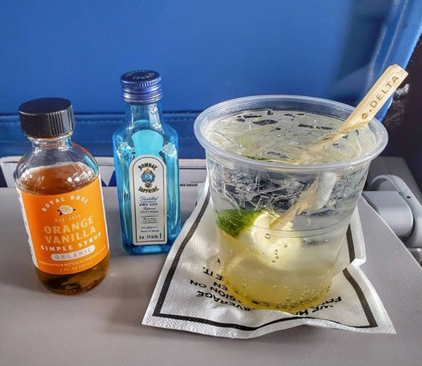 Orange Vanilla Collins at 30,000ft